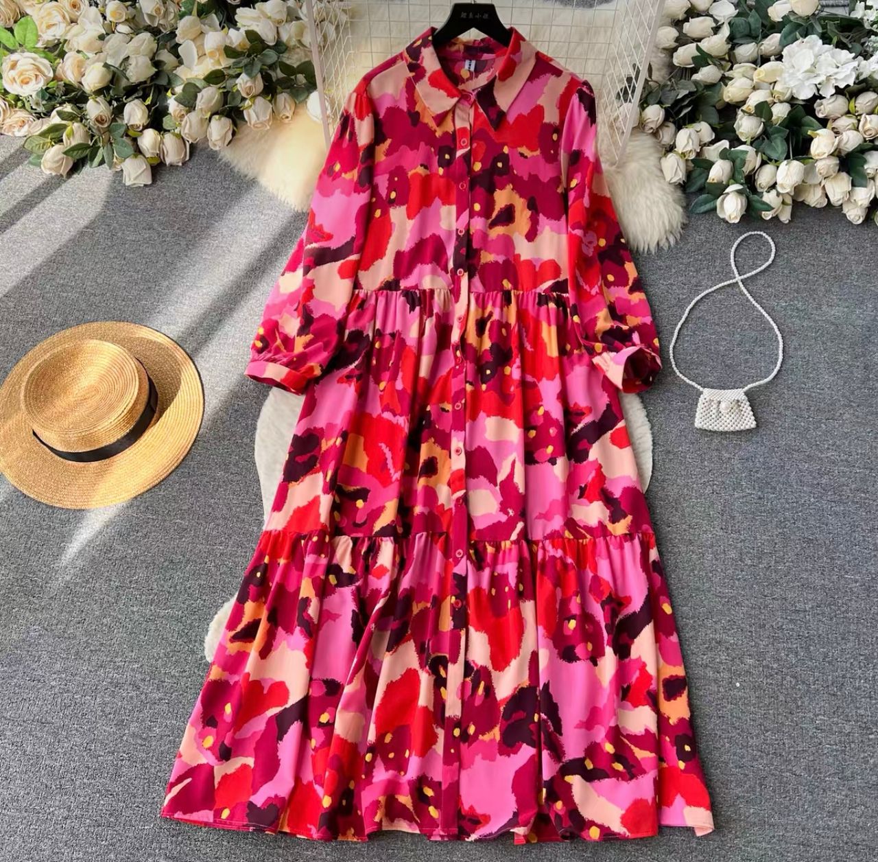 Blessed with my presence floral dress CD612 image
