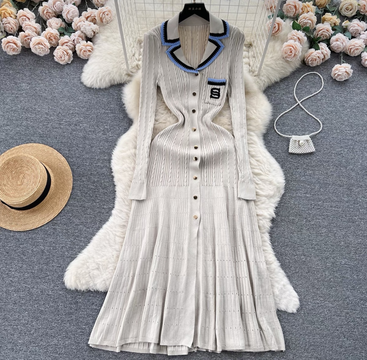 Successful babe knitted dress KD168 image