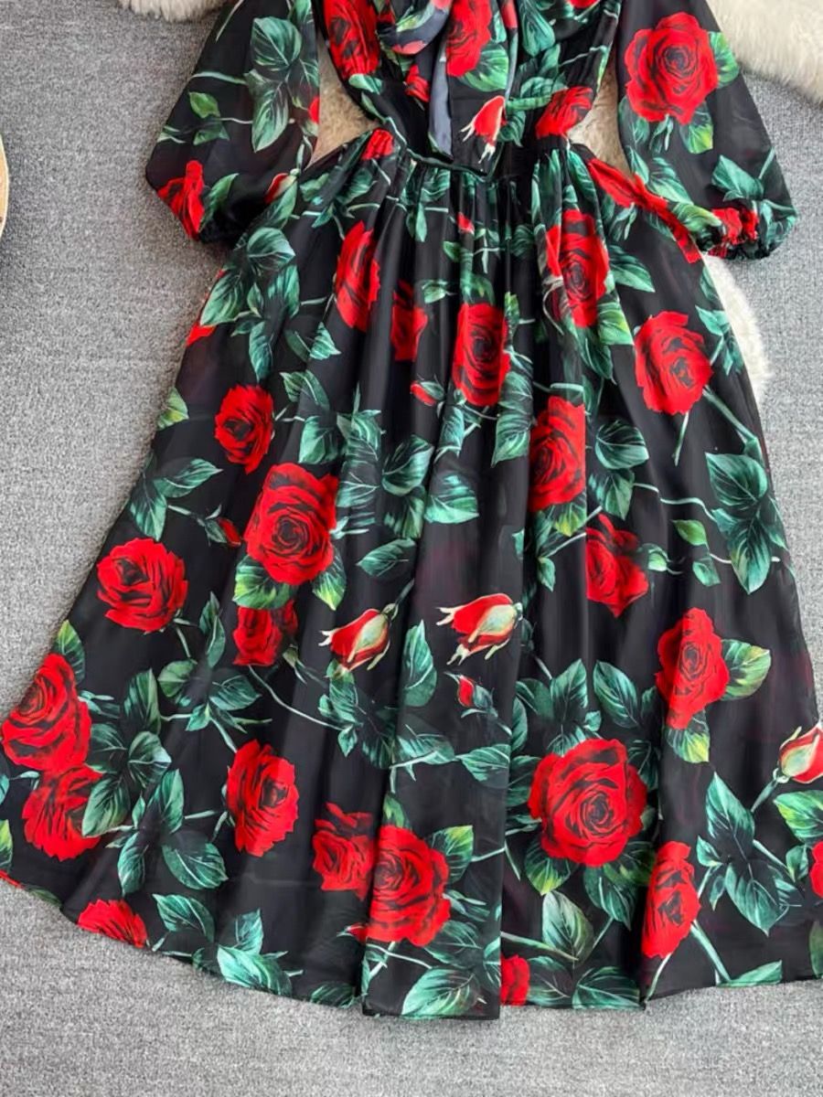 Court side cutie floral dress  CD690 image