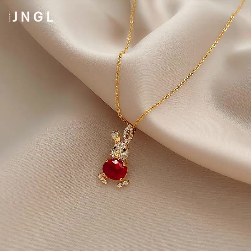 Shinny bunny necklace JW162 image