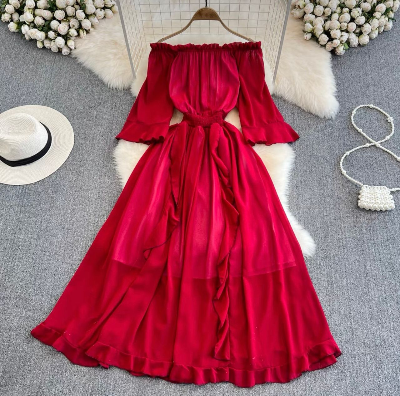 Special moments ruffle dress CD109 image