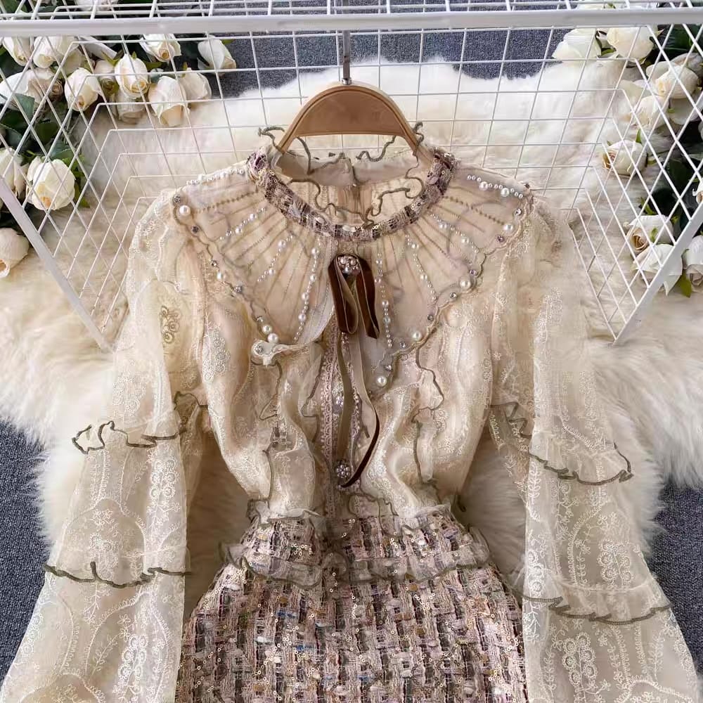 Princess of wales pearls gown FBC5 image