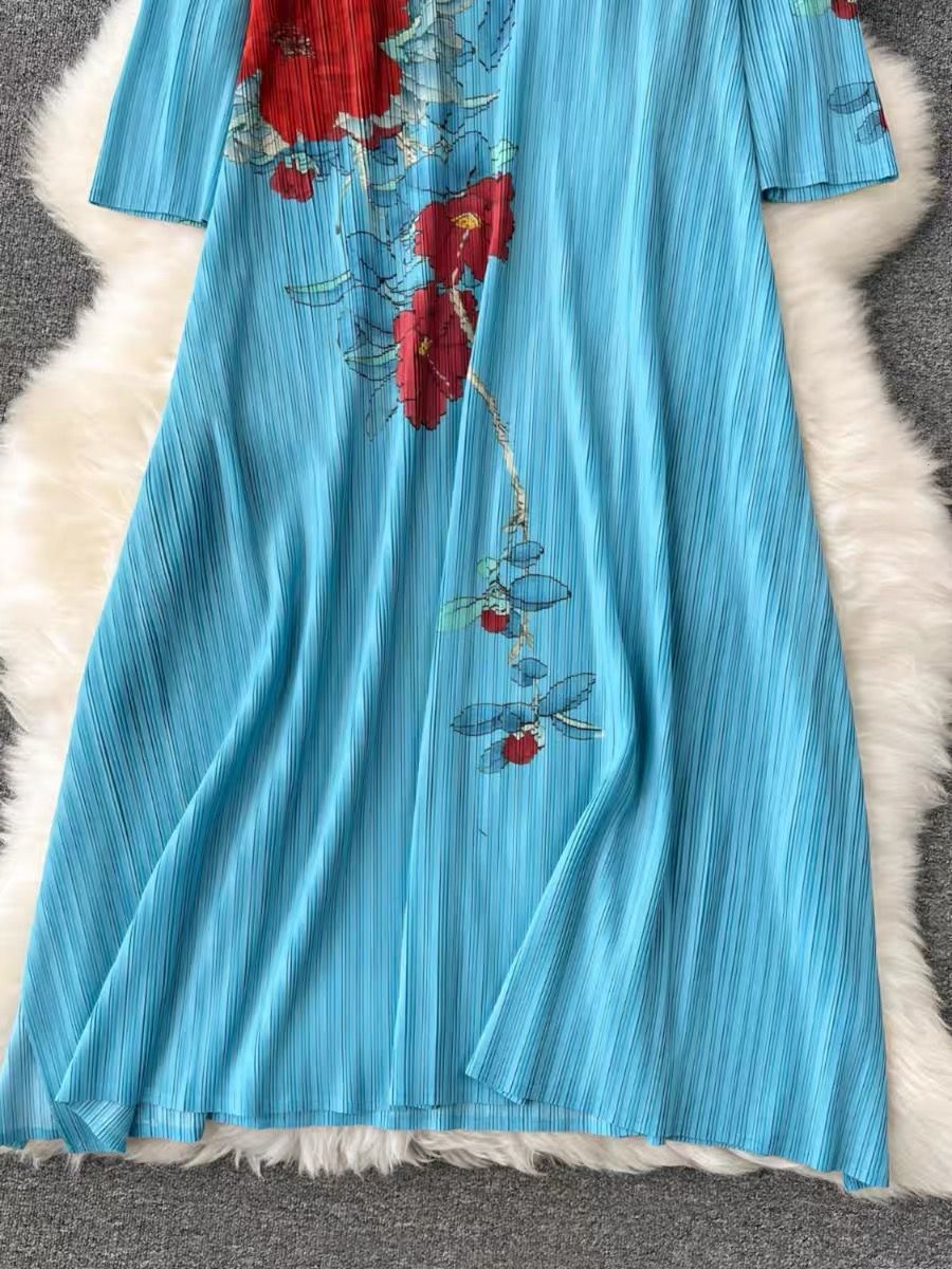 I want it I buy it miyaki floral dress CD867 image