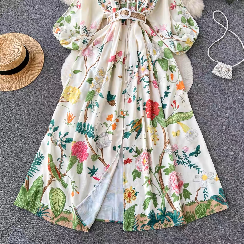 Guest of honor floral dress ED53 image