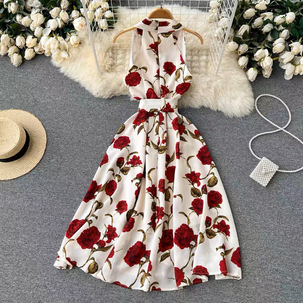 Giving you reasons halter dress CD183 image