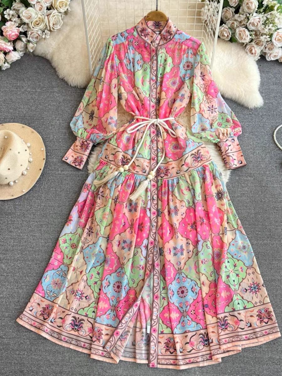 Lust over you print dress ED131 image