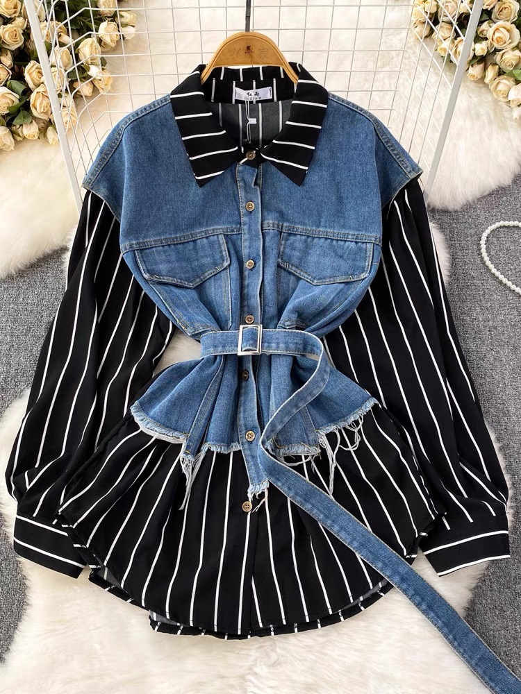 Madame schnookums denim shirt SDZZ816 image