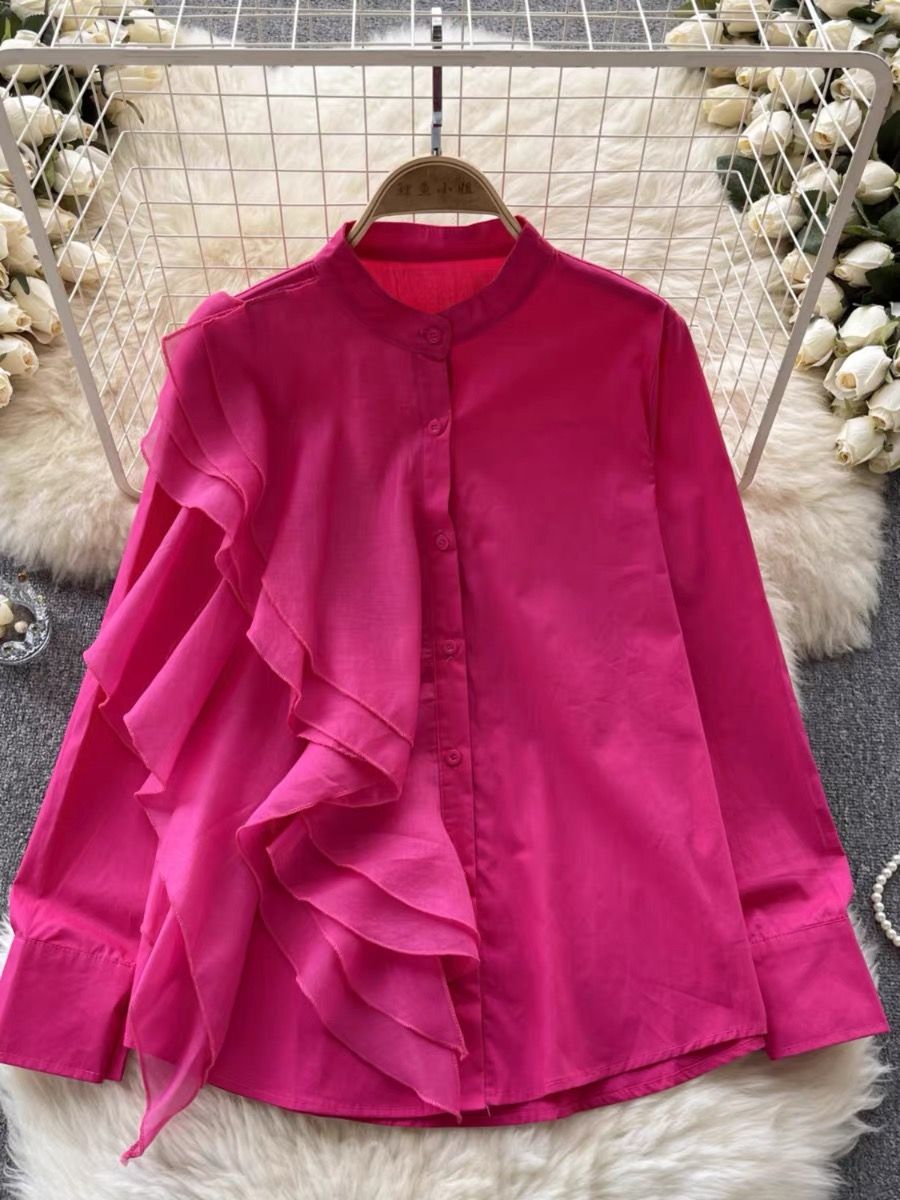 Glamorous girl ruffle shirt  SDZZ863 image