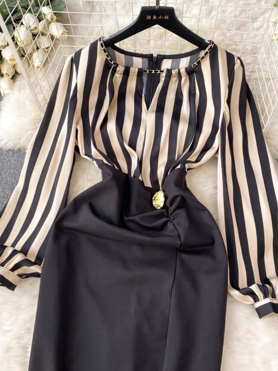 Holy stripes dress FBC110 image