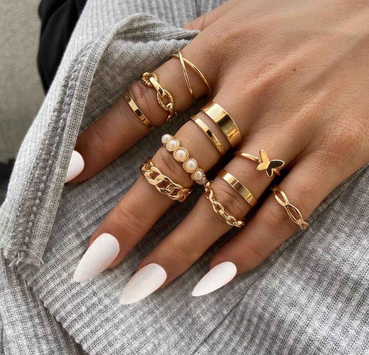 Luxury babe knuckle rings JW168 image