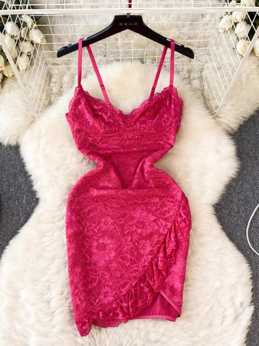 Ass fat lace dress CBC445 image