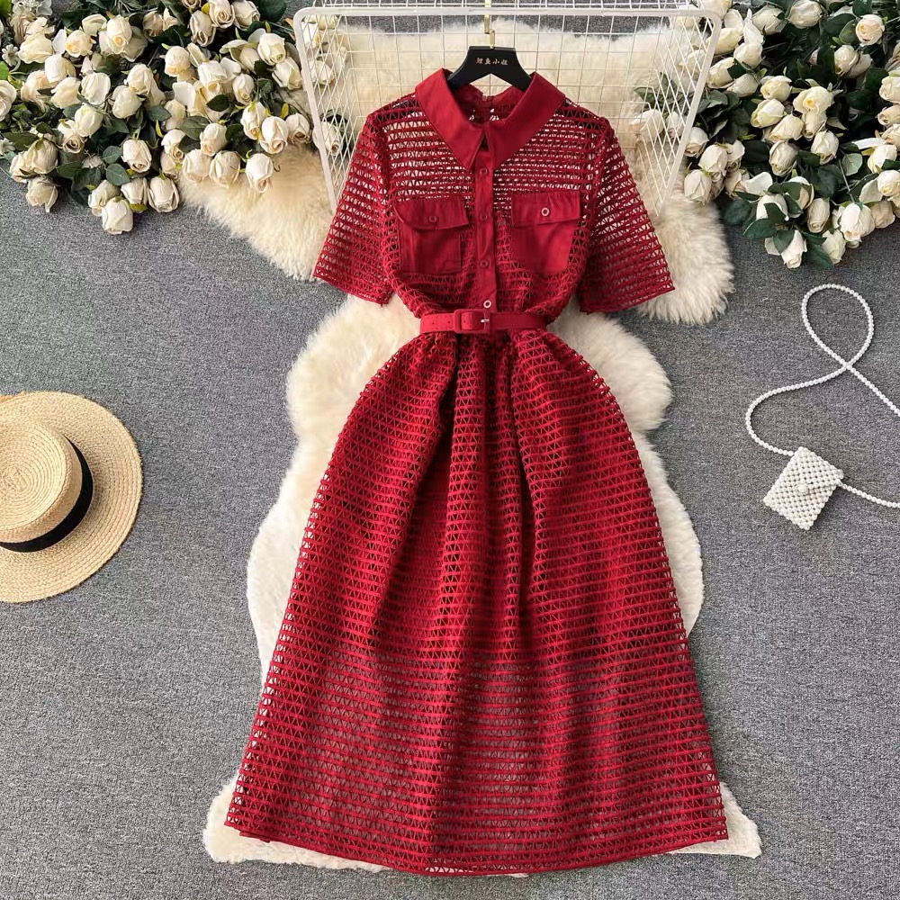 My true colours net dress FD168