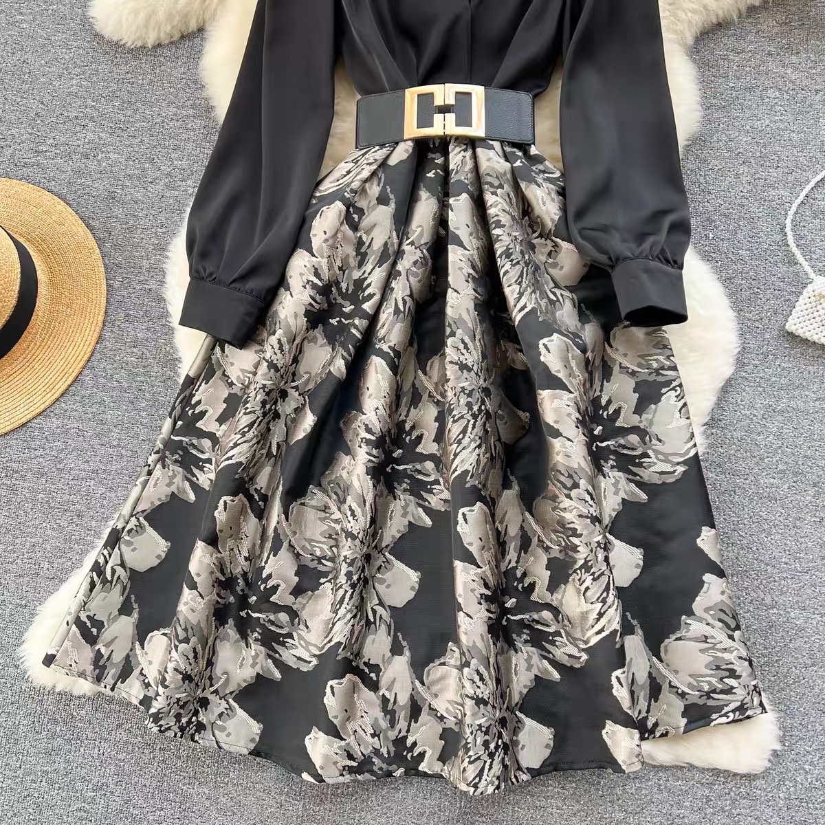 Stylish babe formal dress & belt FD239 image