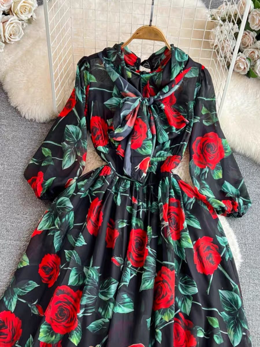 Court side cutie floral dress  CD690 image