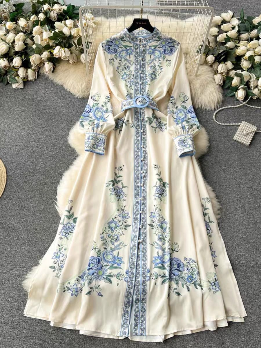 So much to love print dress ED198 image