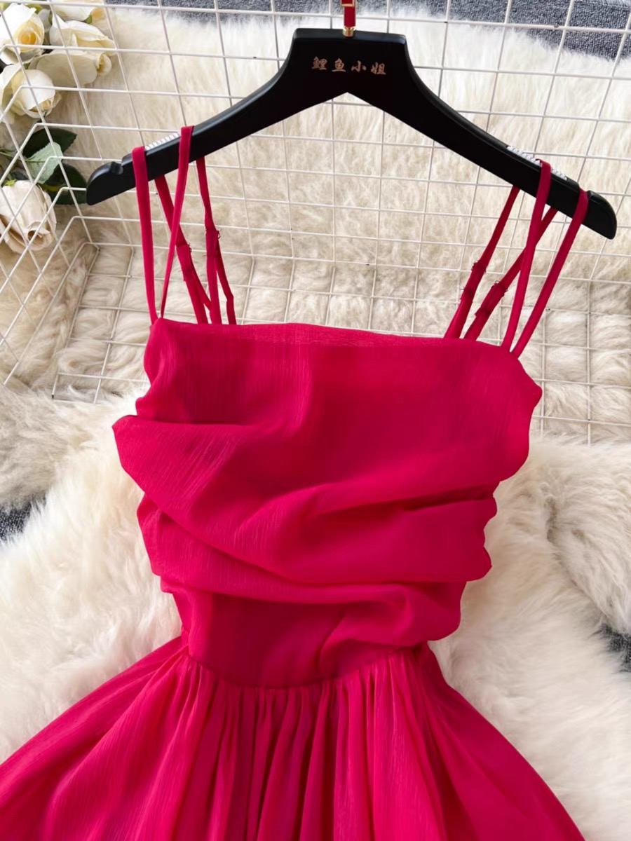 Tall feeling no sleeves dress CD338 image