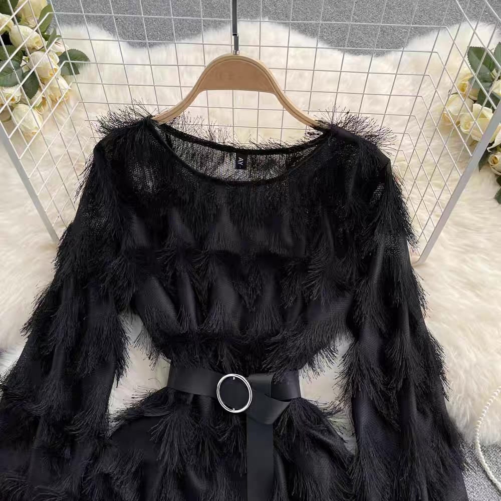 Sparkle & fringe gown CBC71 image