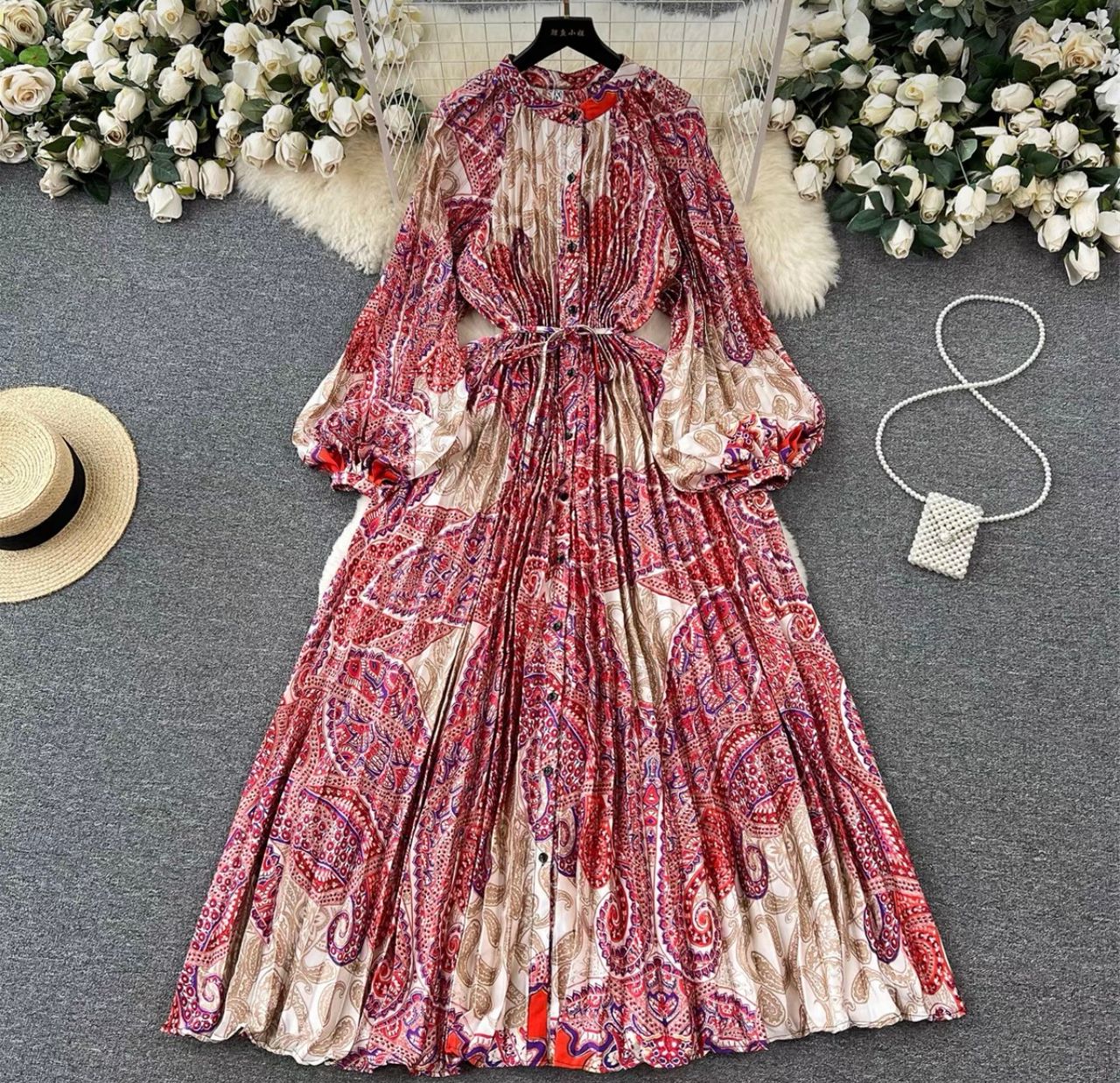 Cute but spoiled print dress FD215 image