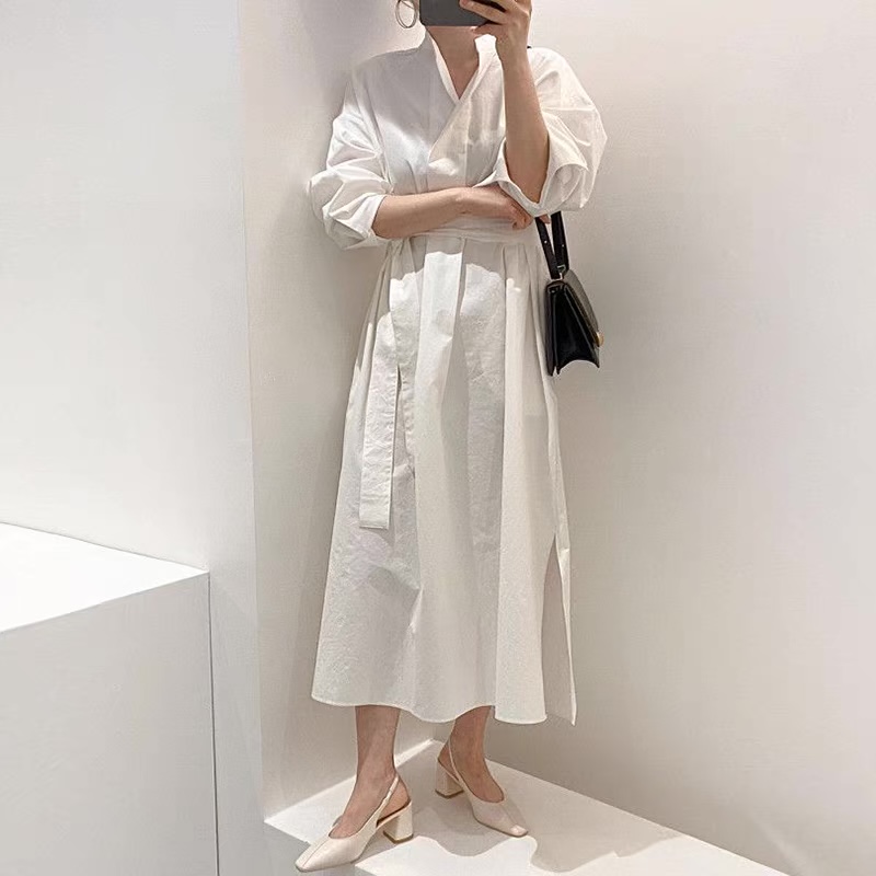 Work formal shirt dress & sweater SDZZ680 image