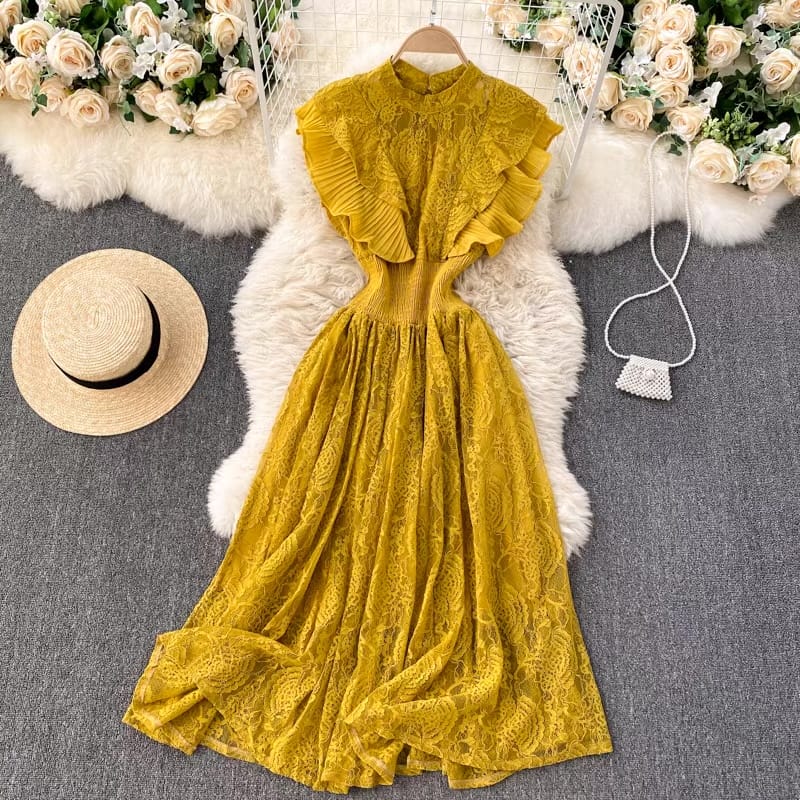 Baby girl cocktail lace dress CD42 image