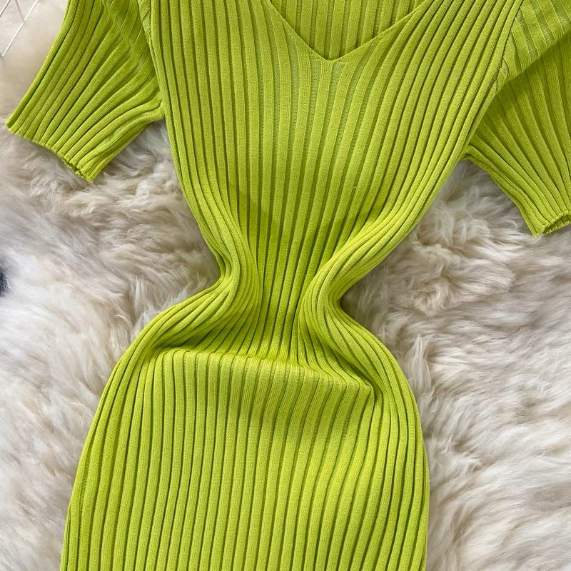 Not worried midi knit gown KBC53 image