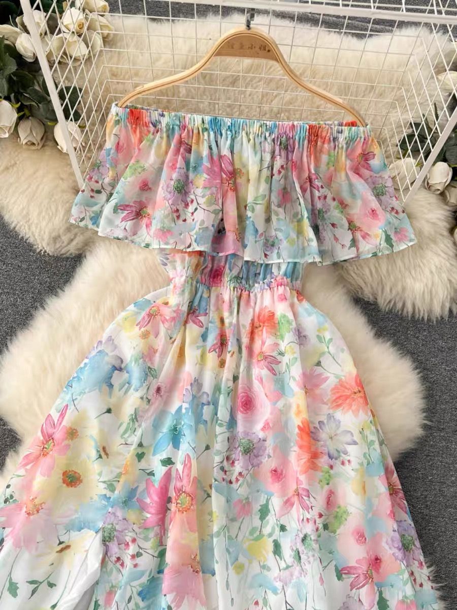Same day different girl floral dress CD770 image