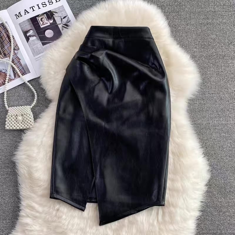 Evening babe leather skirt SZZ180 image
