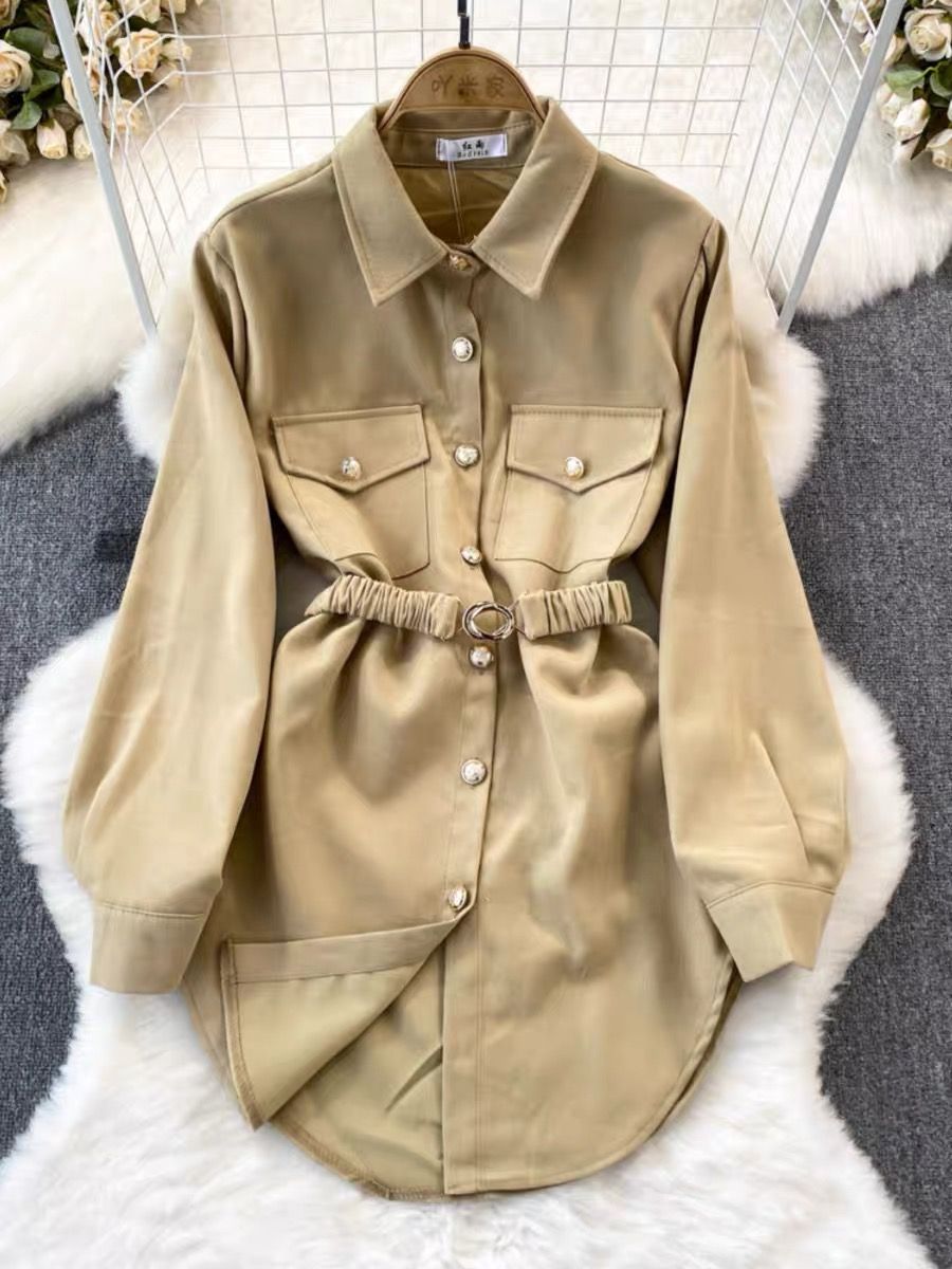 Made for a princess corduroy designer shirt dress SDZZ862 image