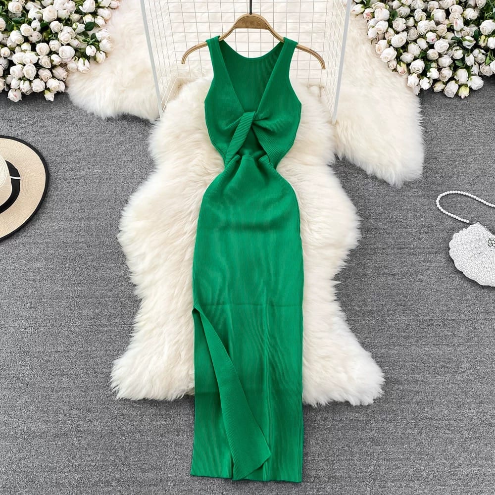 Heart eyes caged knit gown CBC58 image