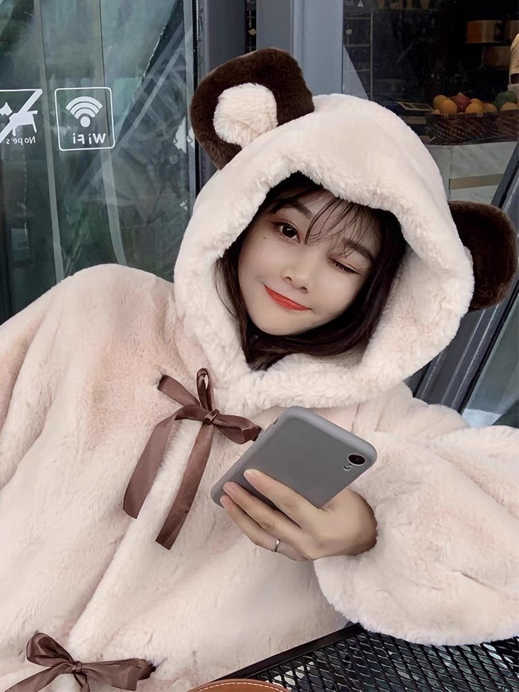 Heart beaker cute fur sweats SSZZ196 image