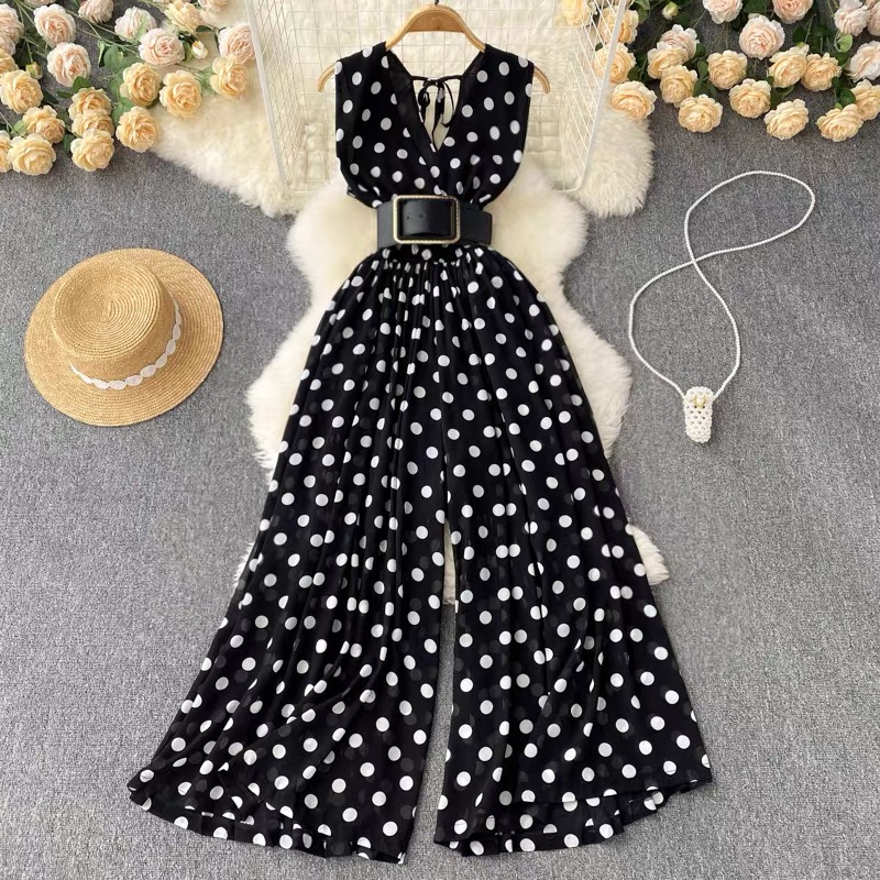 Stripes lover flay jumpsuit JRZZ461 image