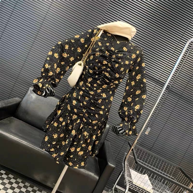 Mind your business ruched dress image