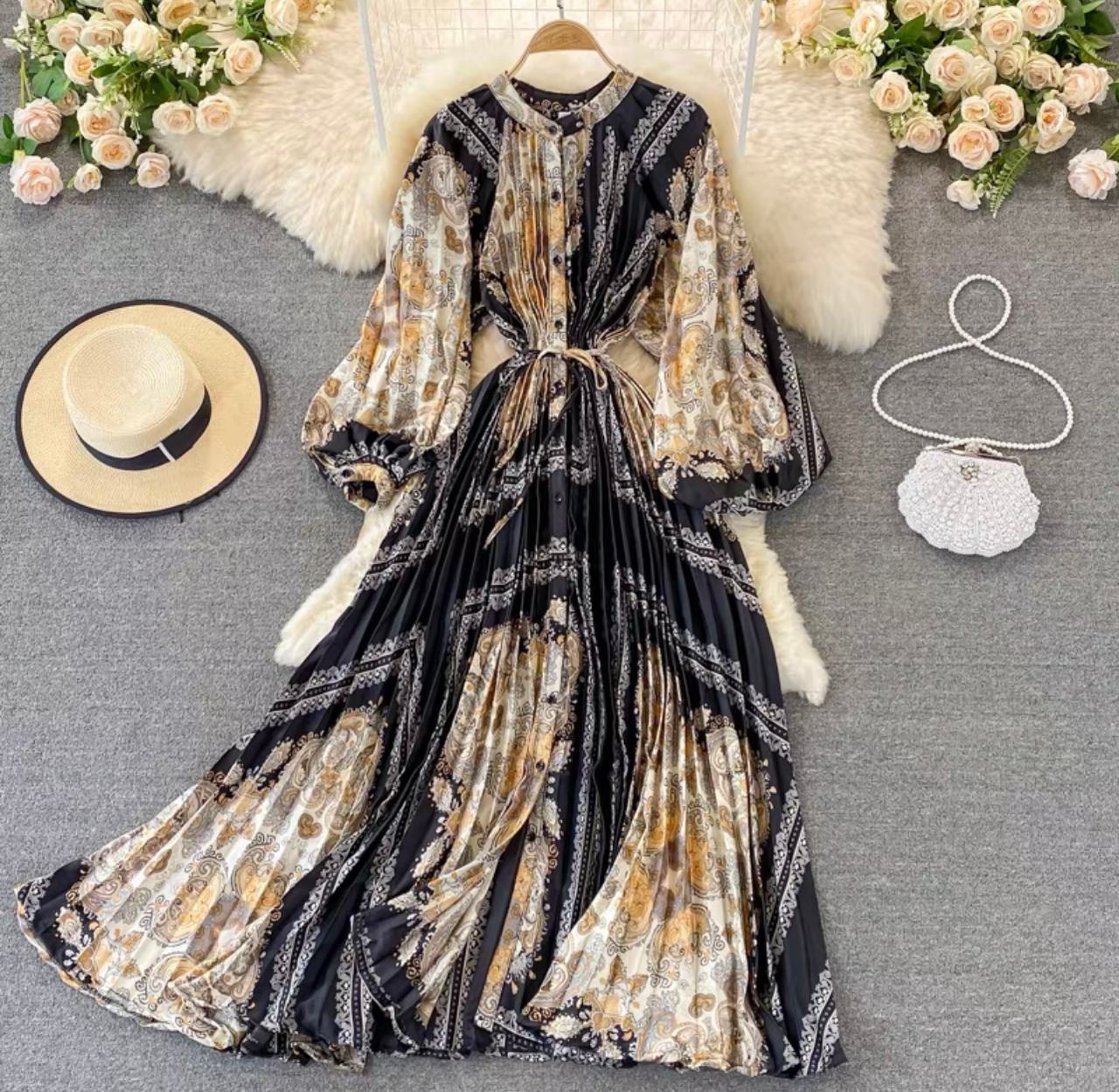 Body by me print dress CD64 image