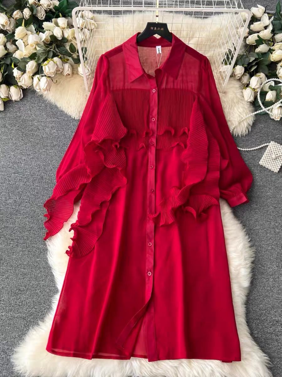 Full bloom ruffle dress CD557 image