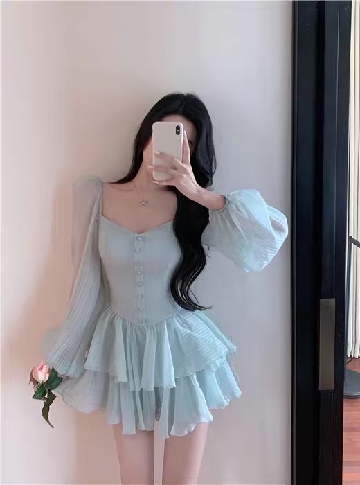 Big princess ruffle dress CD165 image
