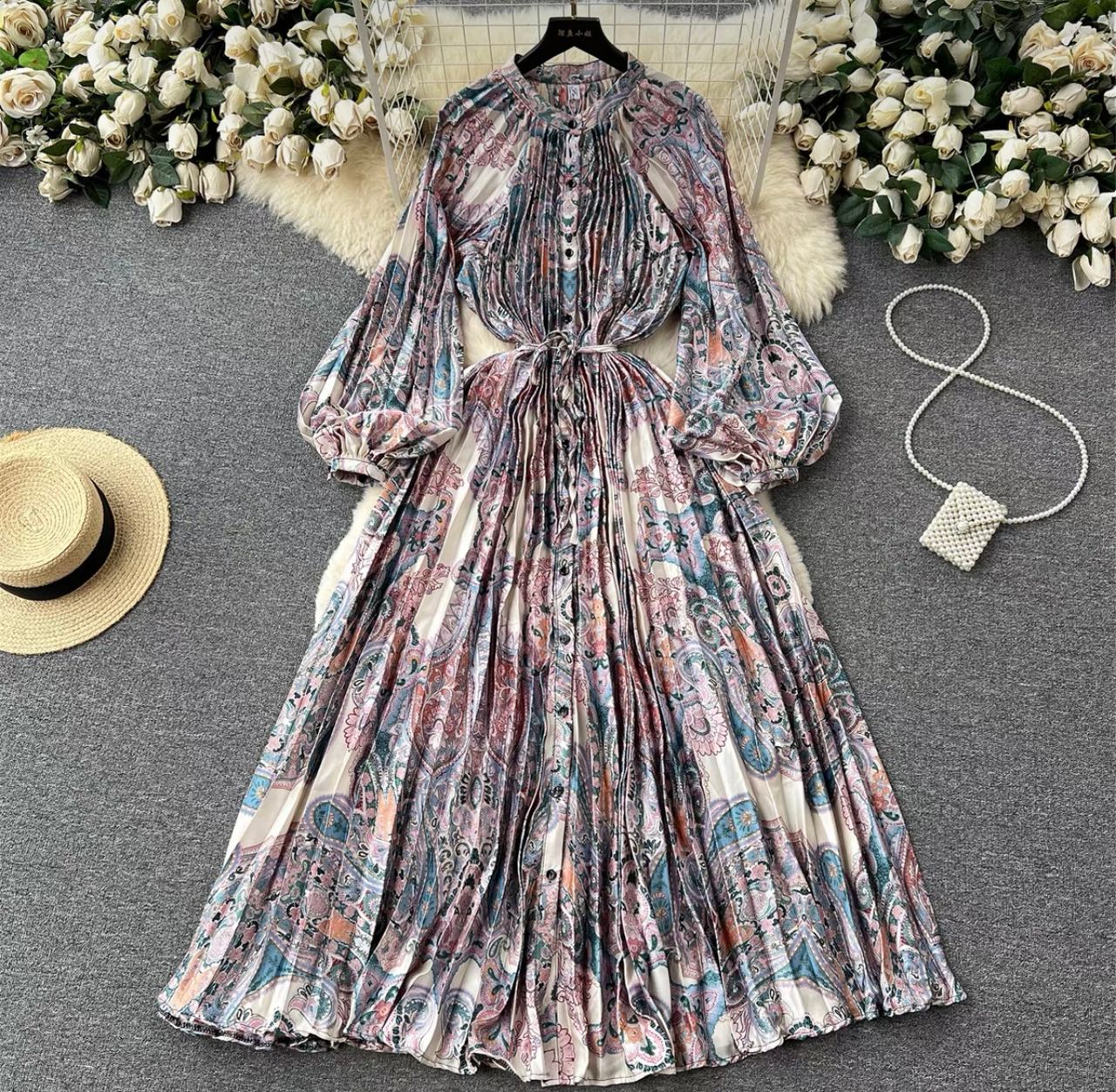 Cute but spoiled print dress FD215 image