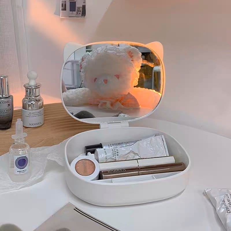 Cute makeup box and mirror MK124 image