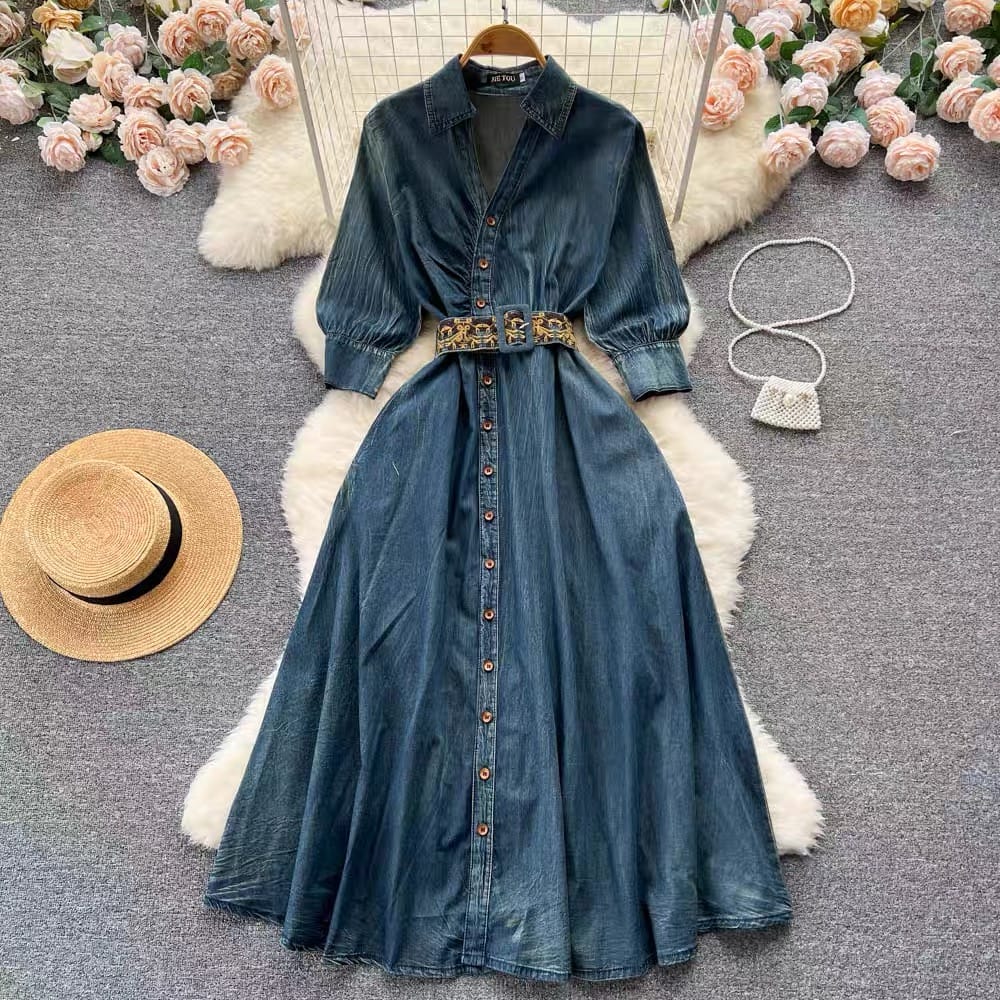 Happy momah denim dress DD7 image