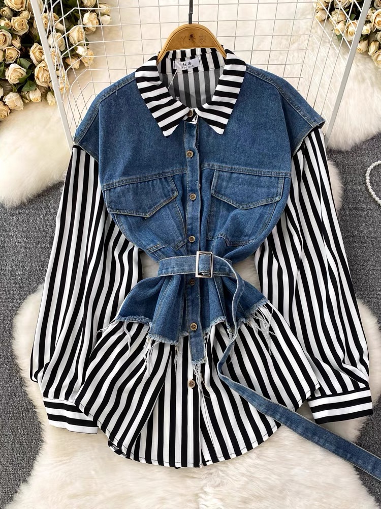 Madame schnookums denim shirt SDZZ816 image