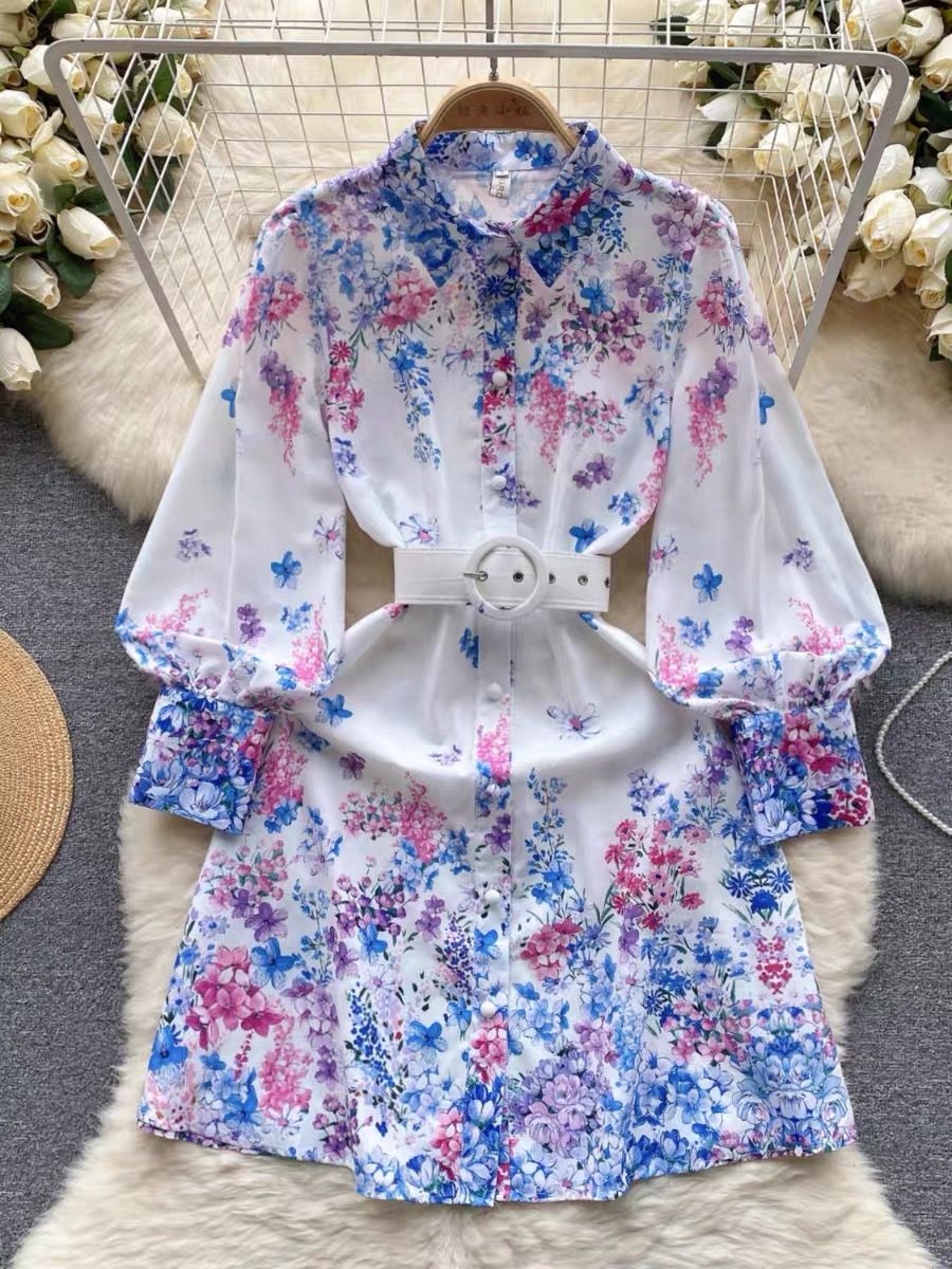 It’s a long story floral dress ED113 image