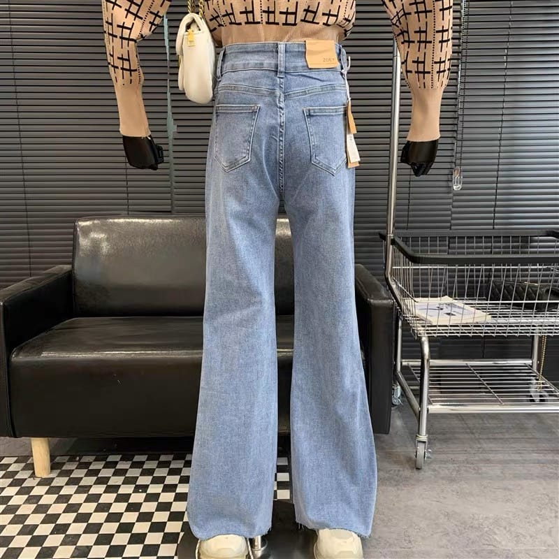 School hottie wide legs jeans image