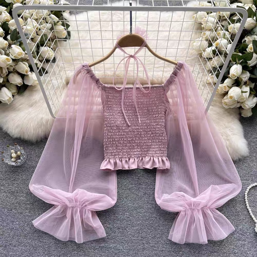 Likable effect mesh top TZZ1070 image