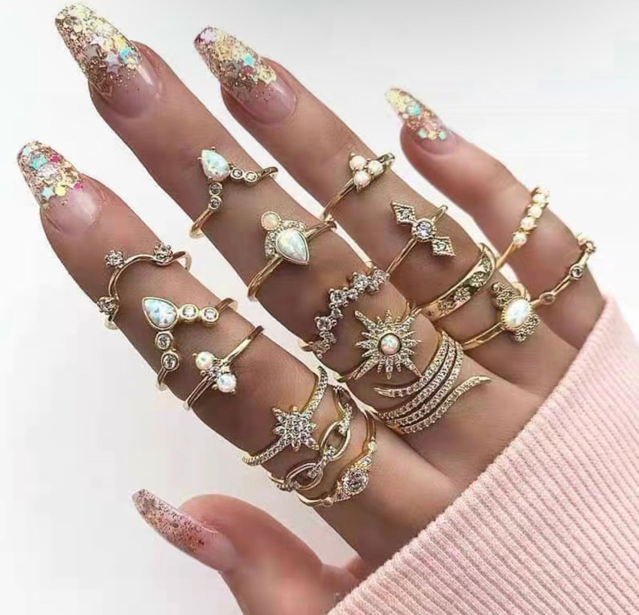 Luxury babe knuckle rings JW168 image