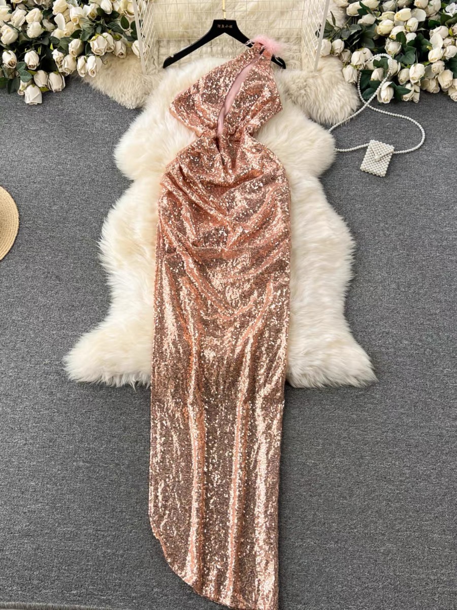 Celebrant in sequin dress EBC69