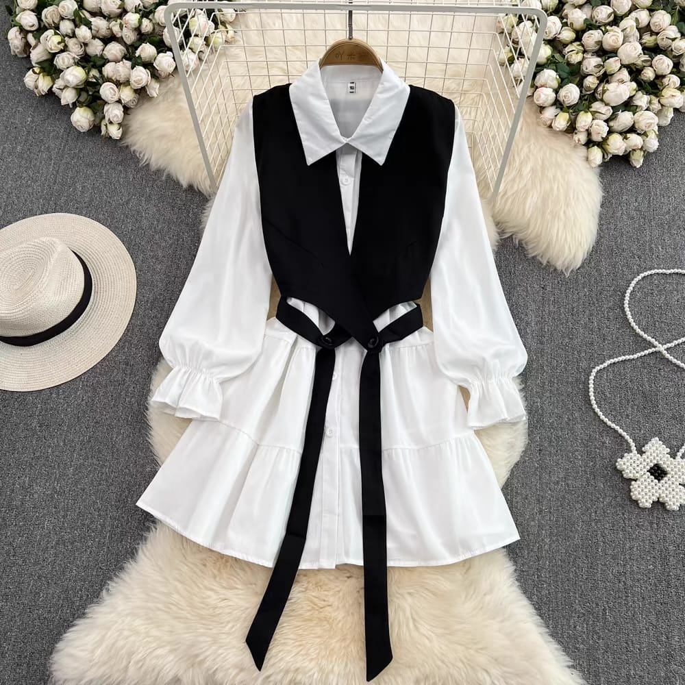 On cloud nine shirt dress & waist coat SDZZ611 image