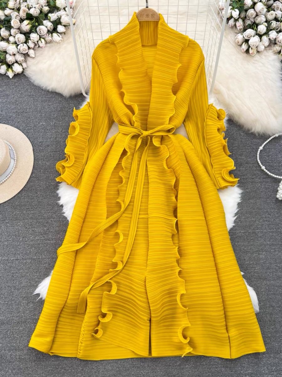 Curving you ruffle dress EVD47 image