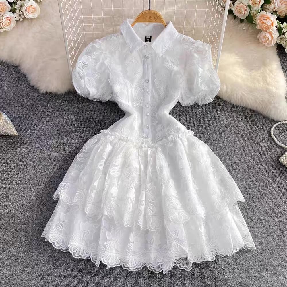 Princess treatment mini lace dress FD90 image