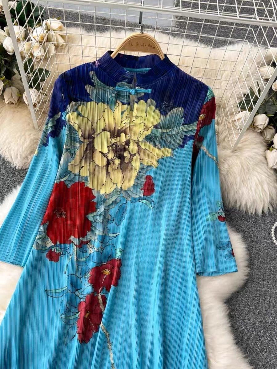 I want it I buy it miyaki floral dress CD867 image