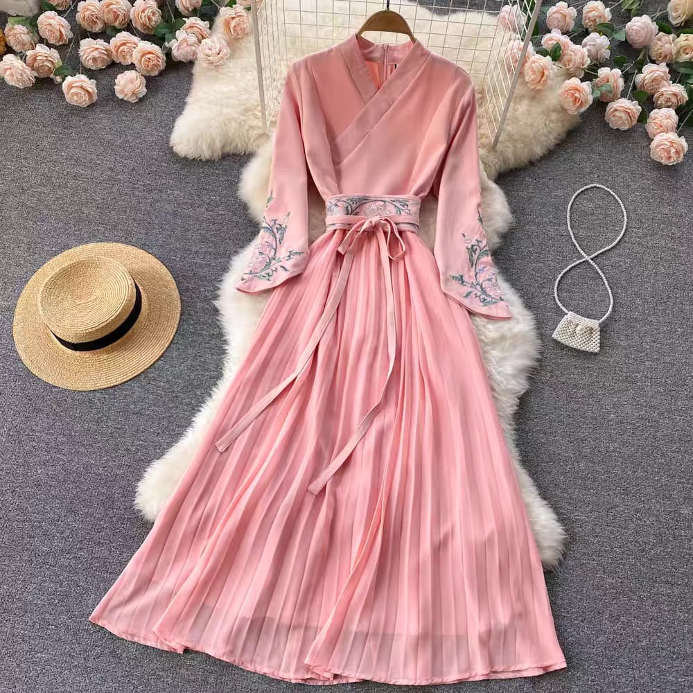 Taiwan beauty silk dress FD36 image