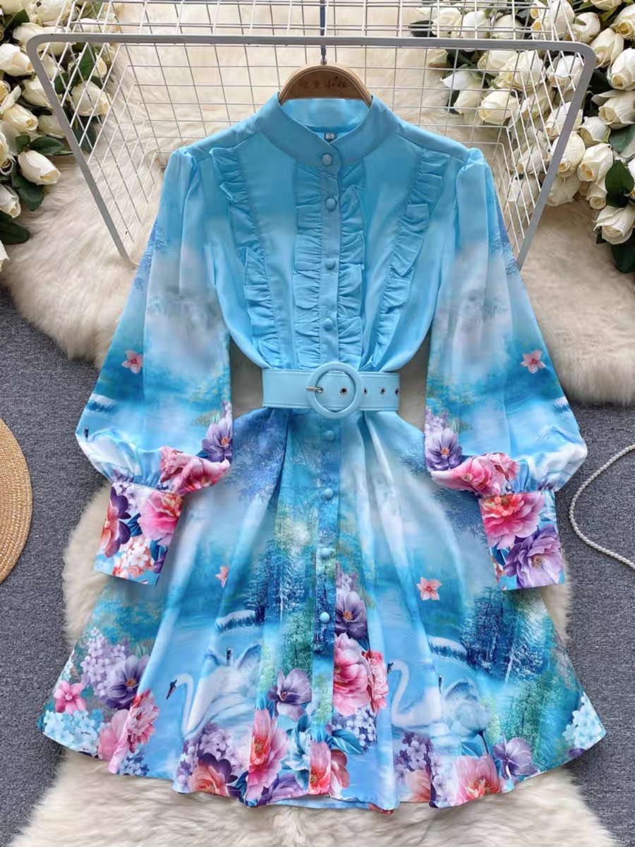 Floral bell dress ED115